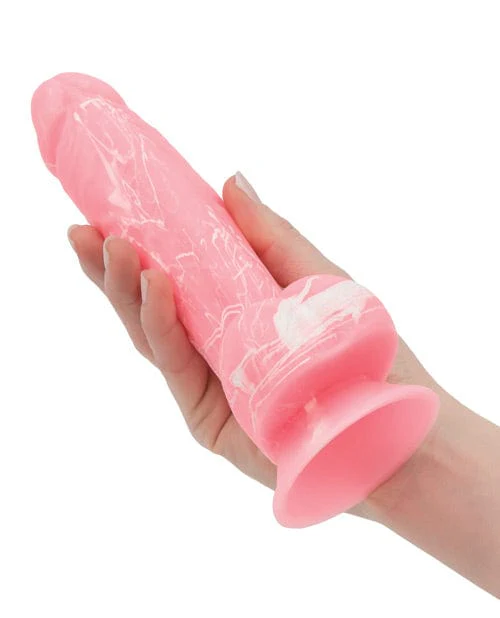 Addiction Brandon 7.5" Glow In The Dark Dildo - Pink - Image 3