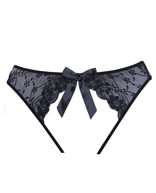 Adore Sheer Teaz Open Panty Black One Size Fits Most - Image 3