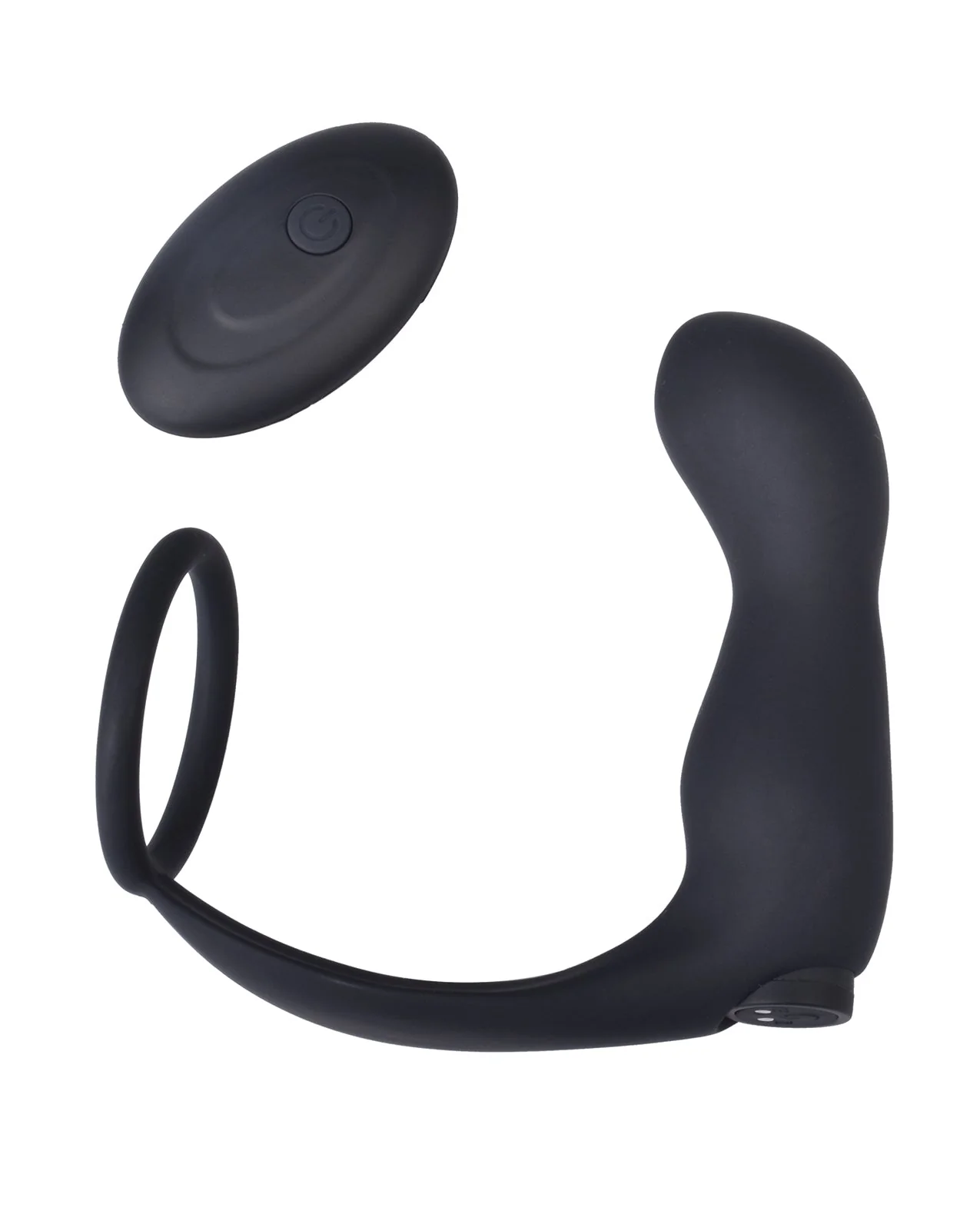 Ass-station Contoured Anal Plug with Remote - Black - Image 3