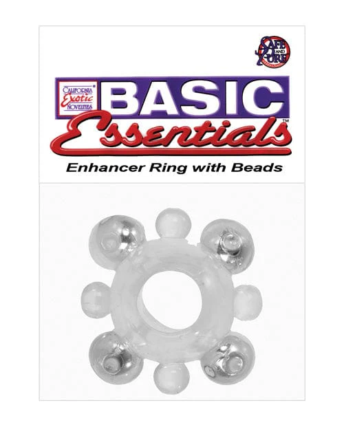 Basic Essentials Enhancer Ring with Beads - Clear
