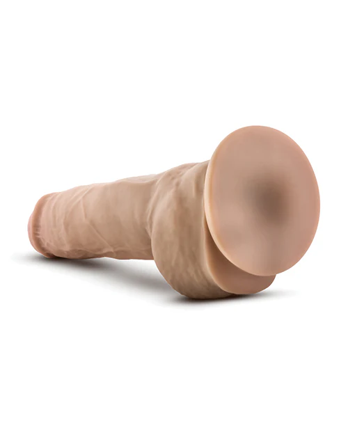 Blush Au Natural 10" Big Boy Realistic Dildo with Balls - Vanilla - Image 2