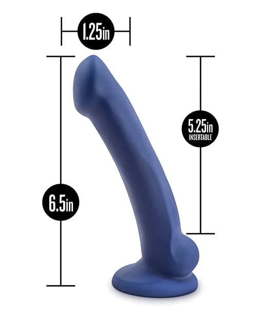 Blush Avant D10 Silicone Dildo - Ergo Mini Indigo - Image 2