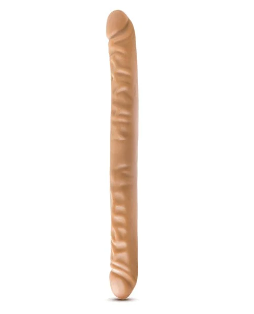 Blush Dr. Skin 18" Double Dildo - Mocha - Image 3