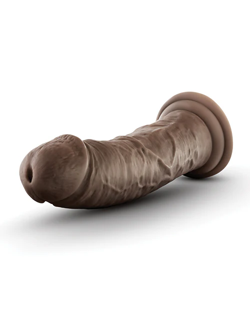 Blush Dr. Skin Silicone Dr. Shepherd 8" Dildo with Suction Cup - Chocolate - Image 3