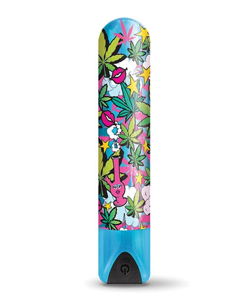 Buzzed 3.5" Rechargeable Bullet - Stoner Chick Blue - Image 5