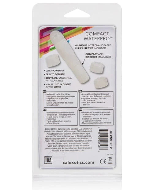 CalExotics Compact WaterPro Mini Vibrator - White - Image 2