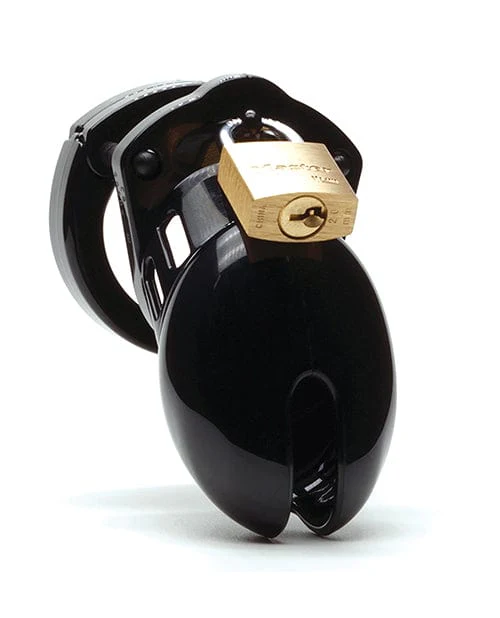 CB-6000s 2 1-2" Cock Cage & Lock Set - Black - Image 5