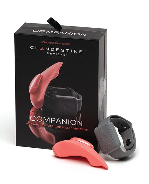 Clandestine Devices Companion Panty Vibe with Wearable Remote - Coral
