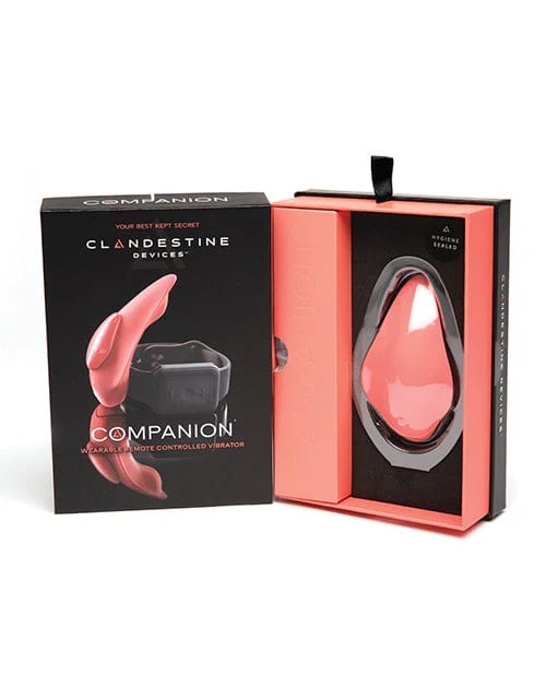 Clandestine Devices Companion Panty Vibe with Wearable Remote - Coral - Image 3