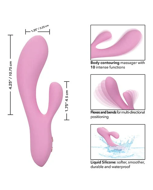 Contour Zoie Flexible Dual Massager - Pink - Image 3