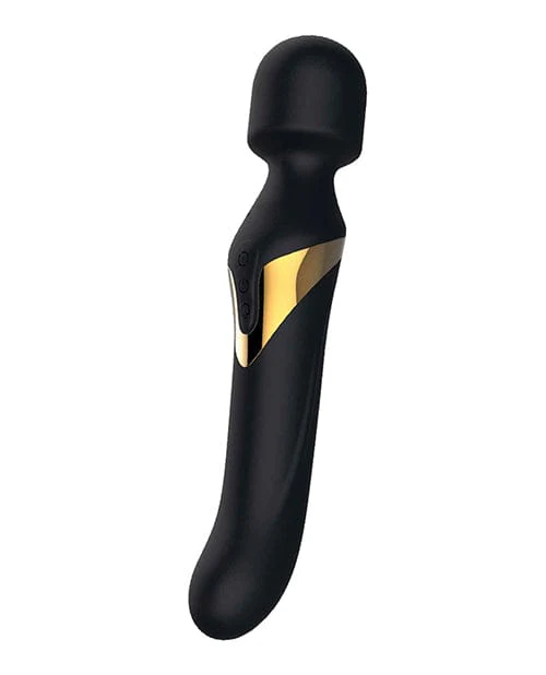 Dorcel Dual Orgasms Wand Vibrator - Black and Gold - Image 4