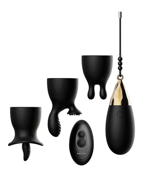 Evolved Egg Citement Rechargeable Bullet - Black-Gold - Image 5