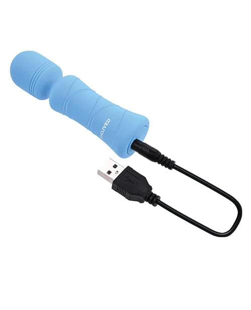 Evolved Out Of The Blue Vibrating Mini Wand - Blue - Image 3