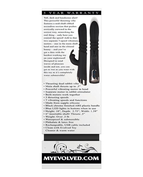 Evolved Rapid Rabbit Thrusting Dual Vibe - Black - Image 2