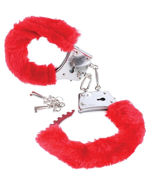 Fetish Fantasy Series Beginner's Furry Cuffs - Red - Image 3