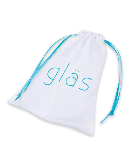 Glas 3.5" Bling Bling Glass Butt Plug - Clear - Image 3