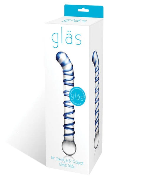 Glas Mr. Swirly 6.5" G-Spot Glass Dildo