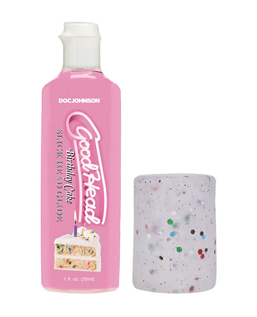 GoodHead Birthday Cake Blowjob Set Includes Stroker & Slick Head Glide - 1 oz Bottle Birthday Cake - Image 5