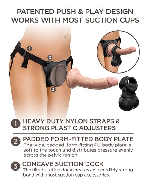 King Cock Elite Ultimate Vibrating Silicone Body Dock Kit with Remote - Image 2