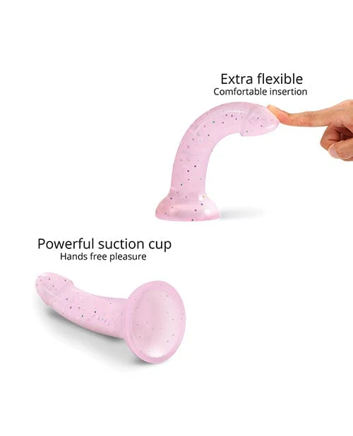 Love To Love Curved Suction Cup Dildolls Starlight - Pink - Image 5