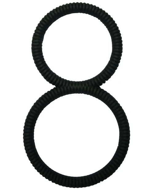 Malesation Figure 8 Cock Ring - Black - Image 2