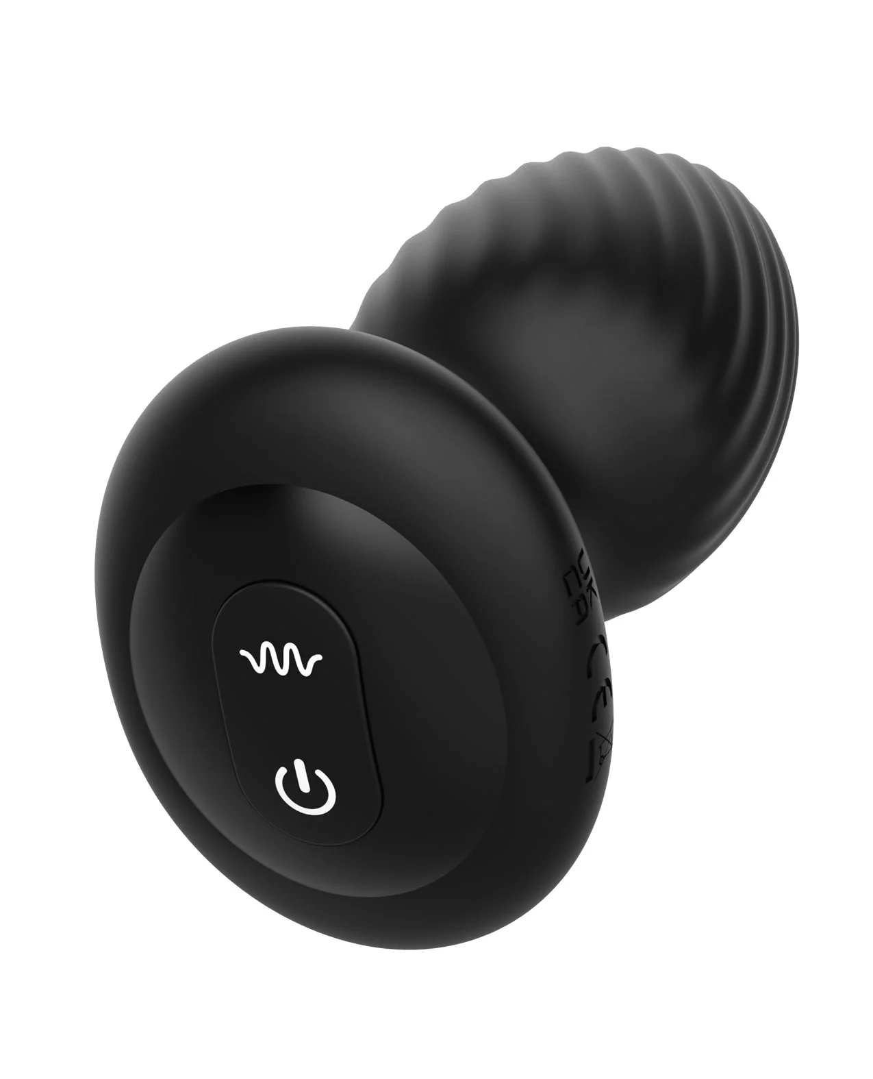 Nexus Tornado Rotating & Vibrating Large Butt Plug with Remote - Black - Image 4