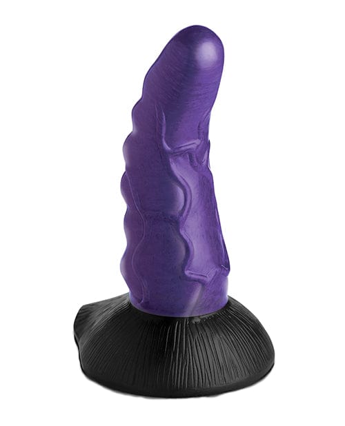 Creature Cocks Orion Invader Veiny Space Alien Silicone Dildo - Purple & Black - Image 4