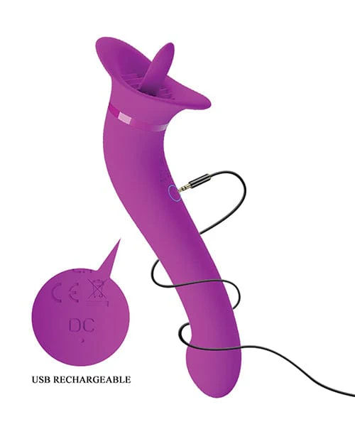 Pretty Love Faust Licking Trumpet - Fuchsia - Image 2