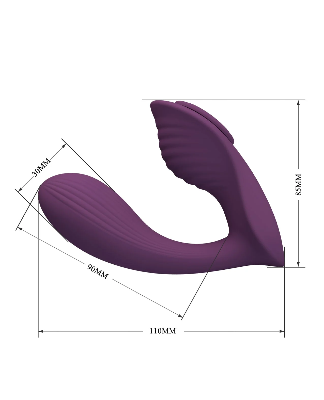Pretty Love Franz Magnetic App-Controlled Panty Vibe - Purple - Image 5