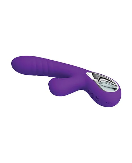 Pretty Love Jersey Sucking & Vibrating Rabbit - Purple - Image 3