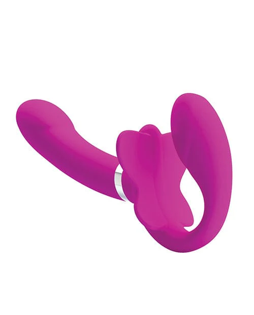 Pretty Love Valerie Strapless Strap On - Fuchsia - Image 3