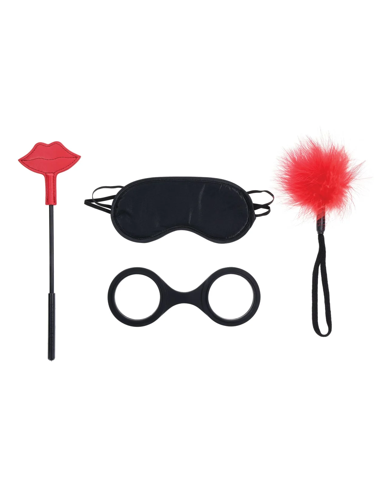 Sex & Mischief Ex's & Oh's Kiss Kit - Red/Black - Image 5