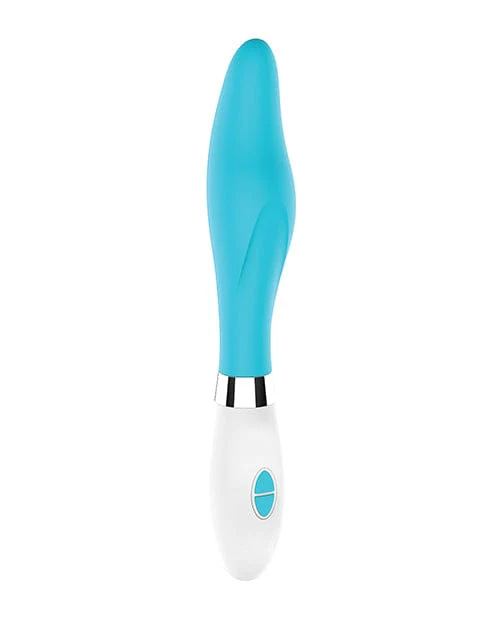 Shots Luminous Athamas Silicone 10 Speed Vibrator - Turquoise - Image 3