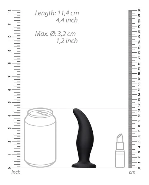 Shots Ouch Curve Butt Plug - Black - Image 3
