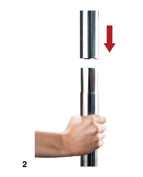 Shots Ouch Dance Pole - Silver - Image 4