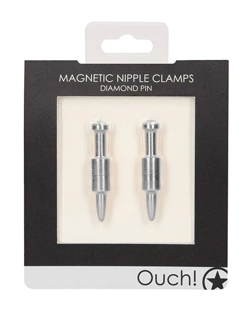 Shots Ouch Diamond Pin Magnetic Nipple Clamps - Image 4