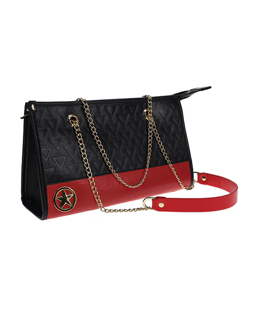 Shots Ouch! Milan Collection Bondage Kit with Bag - Black/Red - Image 4