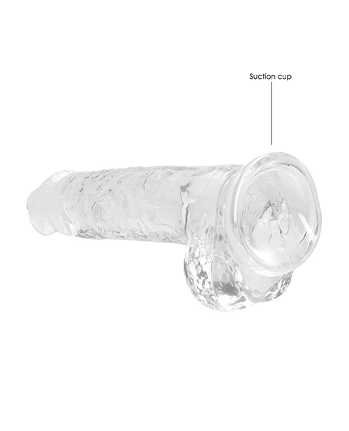 Shots RealRock Realistic Crystal Clear Dildo with Balls - Image 97