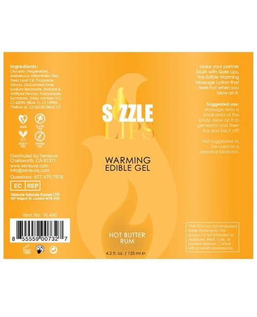 Sizzle Lips Warming Gel Bottle - Image 2