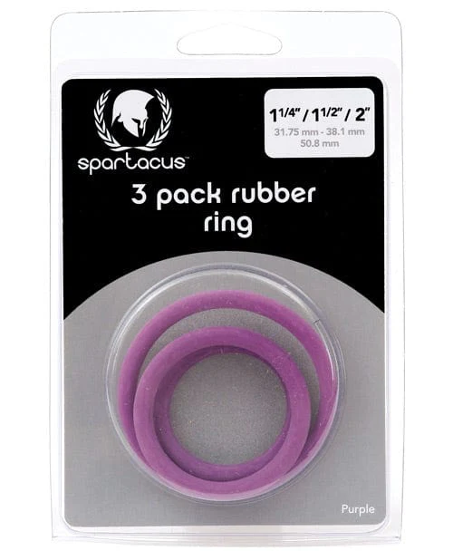 Spartacus Rubber Cock Ring Set - Image 3