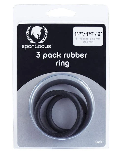 Spartacus Rubber Cock Ring Set - Image 4