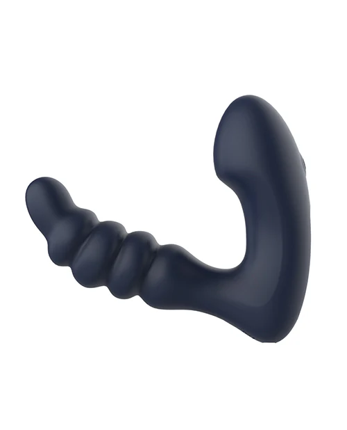 Star Troopers Voyager Beaded Strong Prostate Massager with Remote - Black - Image 3