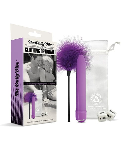 The Daily Vibe Clothing Is Optional Kit - Purple - Image 2