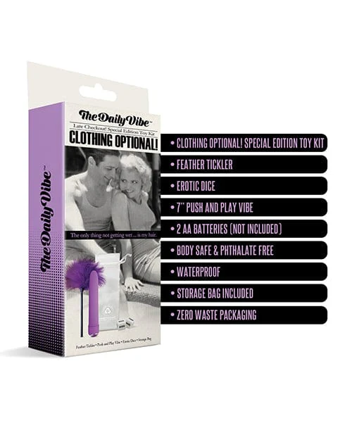 The Daily Vibe Clothing Is Optional Kit - Purple - Image 3