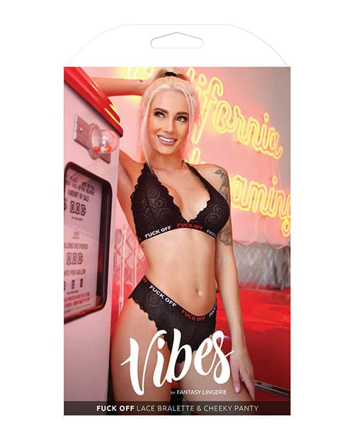 Vibes Fuck Off Lace Bralette & Cheeky Panty - Image 2