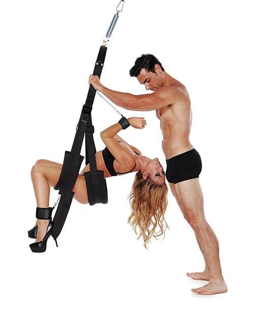 Whip Smart Bondage Pleasure Swing - Black - Image 4