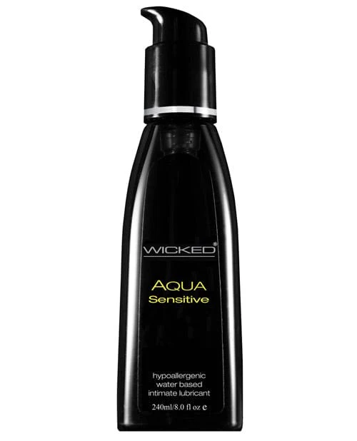 Wicked Sensual Care Hypoallergic Aqua Sensitive Lubricant - 8 Oz.